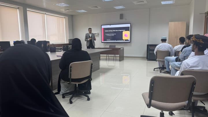 Students attending the first problem-solving workshop session